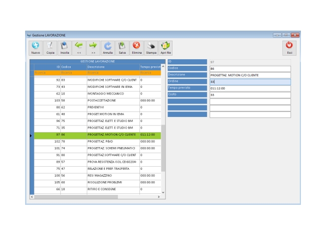 GestproM: Software Commesse